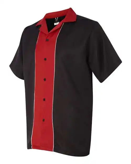 Hilton Hp2246 Quest Bowling Shirt - Black Red