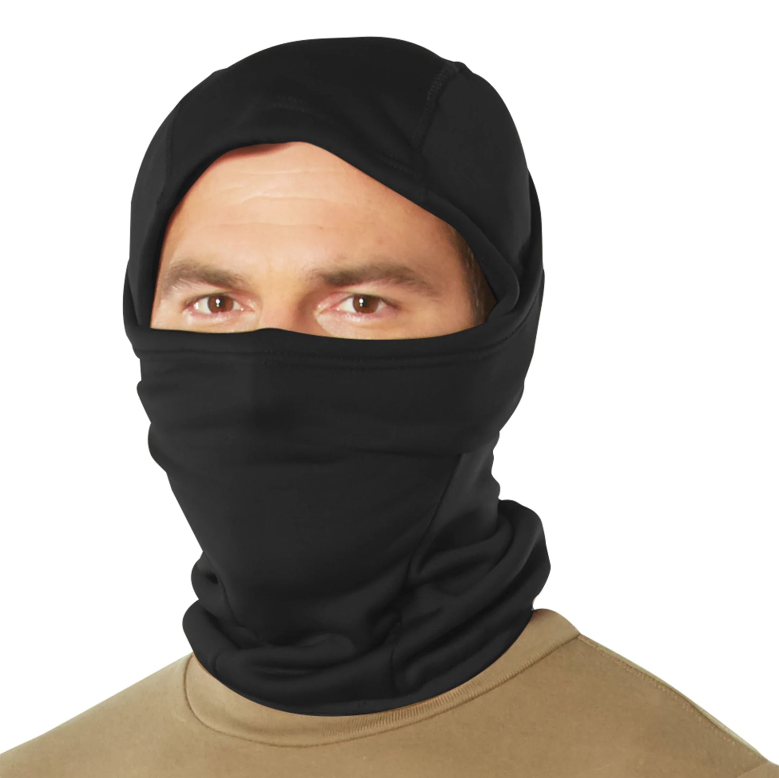 Hinged Helmet Liner Balaclava - Black