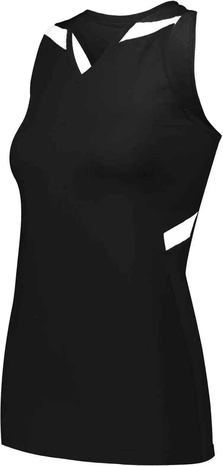 Holloway 221337 Ladies Pr Max Compression Jersey Black White
