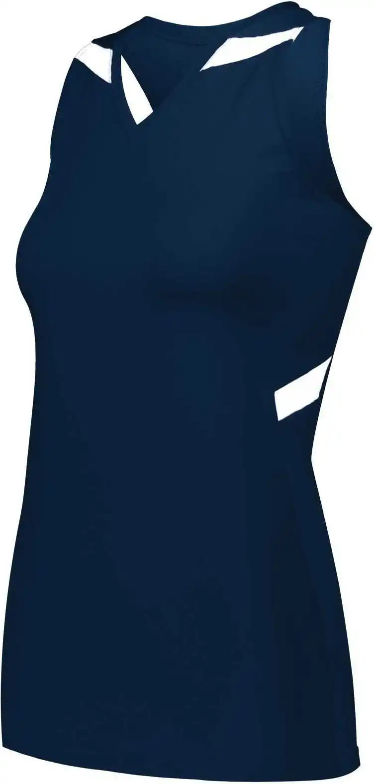 Holloway 221337 Ladies Pr Max Compression Jersey - Navy White