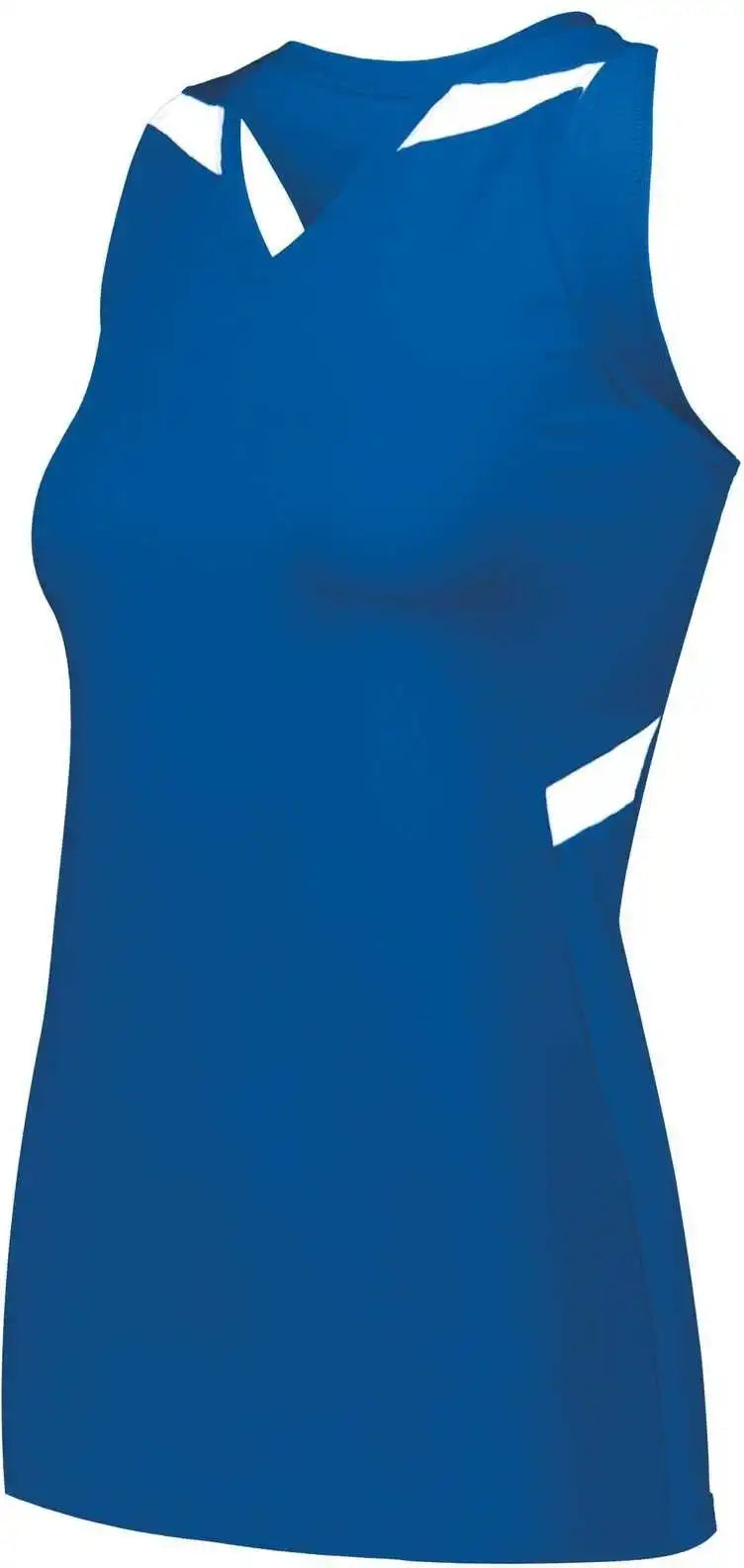 Holloway 221337 Ladies Pr Max Compression Jersey - Royal White