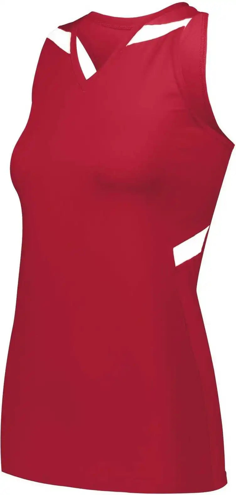 Holloway 221337 Ladies Pr Max Compression Jersey - Scarlet White