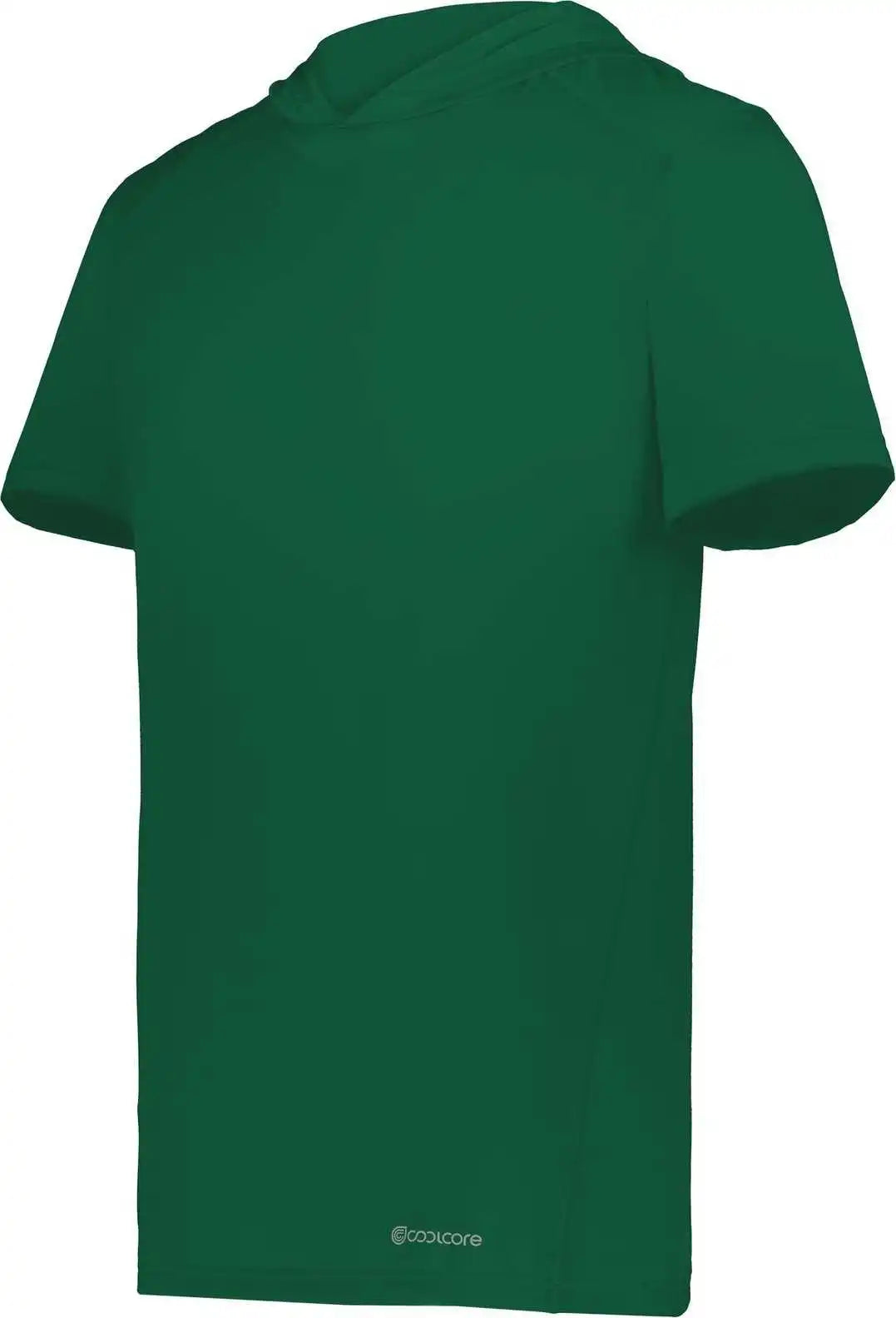 Holloway 222142 Coolcore Short Sleeve Hoodie - Dark Green