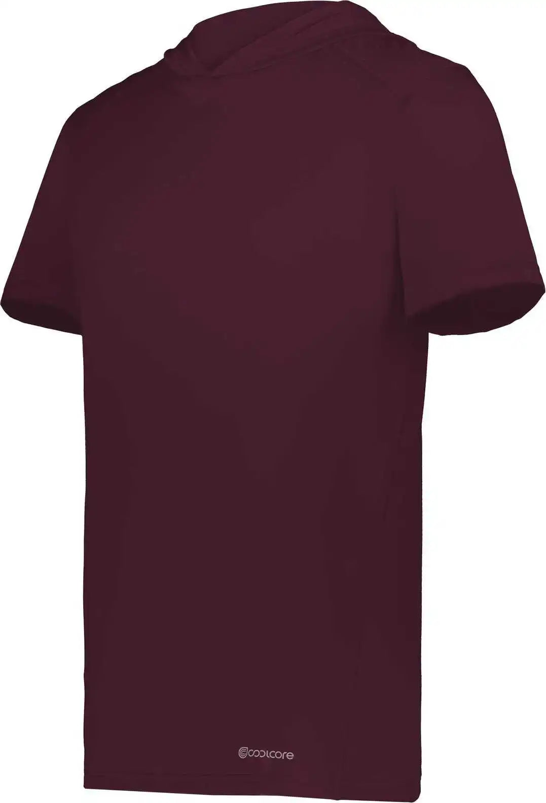 Holloway 222142 Coolcore Short Sleeve Hoodie - Maroon
