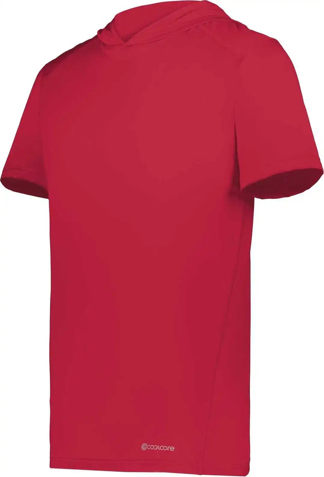 Holloway 222142 Coolcore Short Sleeve Hoodie - Scarlet