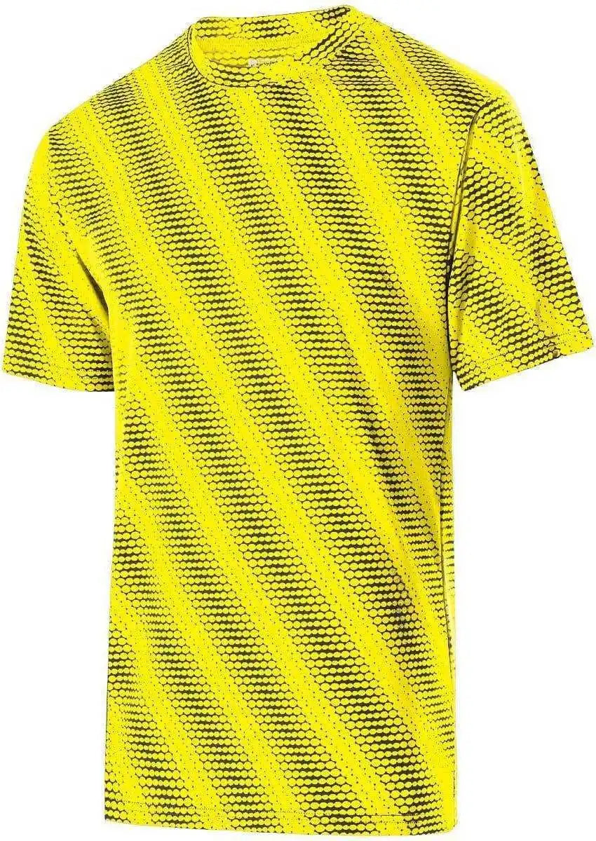 Holloway 222203 Youth Short Sleeve Torpedo Shirt Bright Yellow Carbon