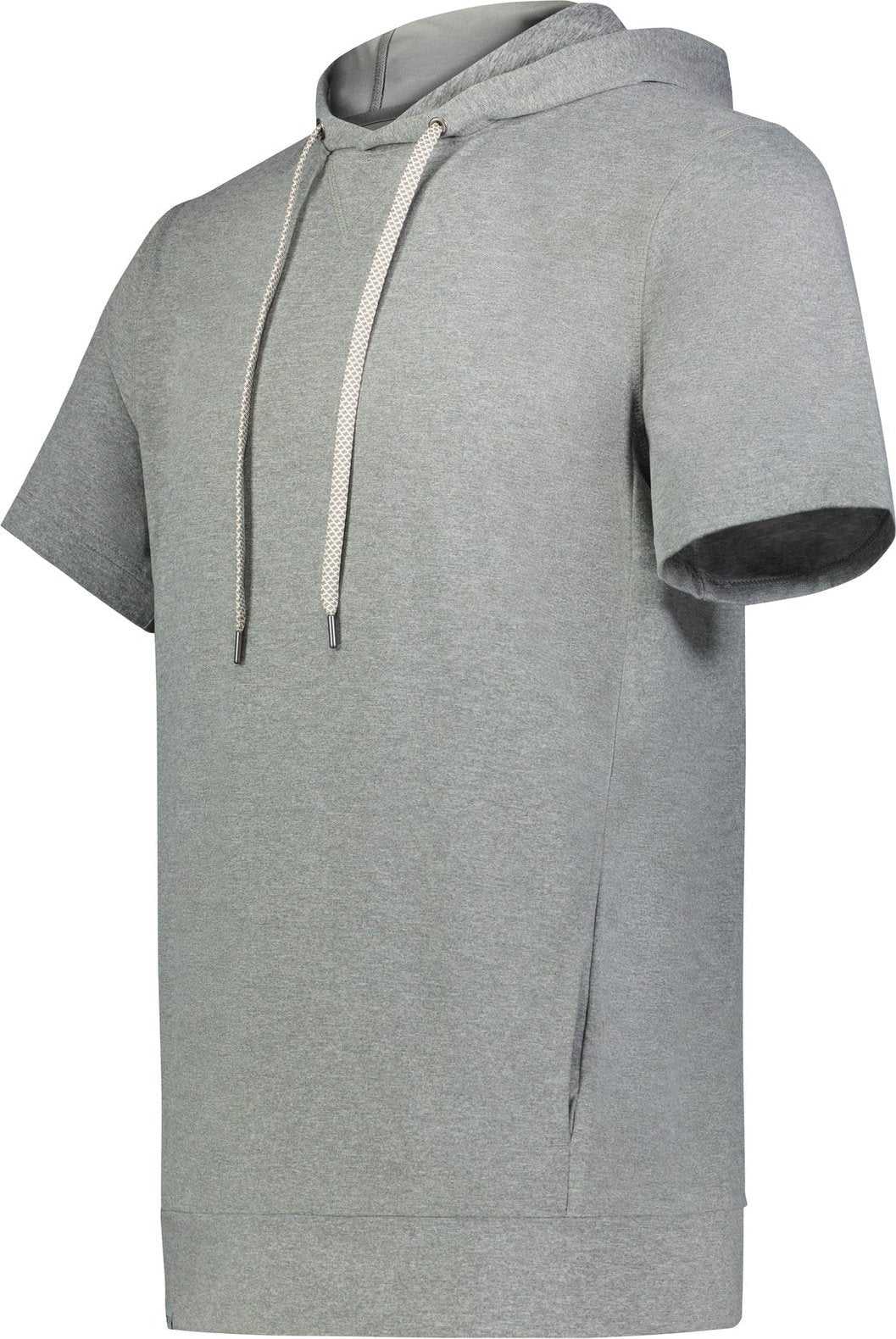 Holloway 222505 Ventura Soft Knit Short Sleeve Hoodie - Grey Heather