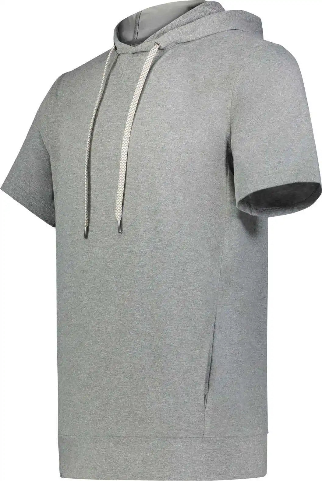 Holloway 222505 Ventura Soft Knit Short Sleeve Hoodie - Grey Heather
