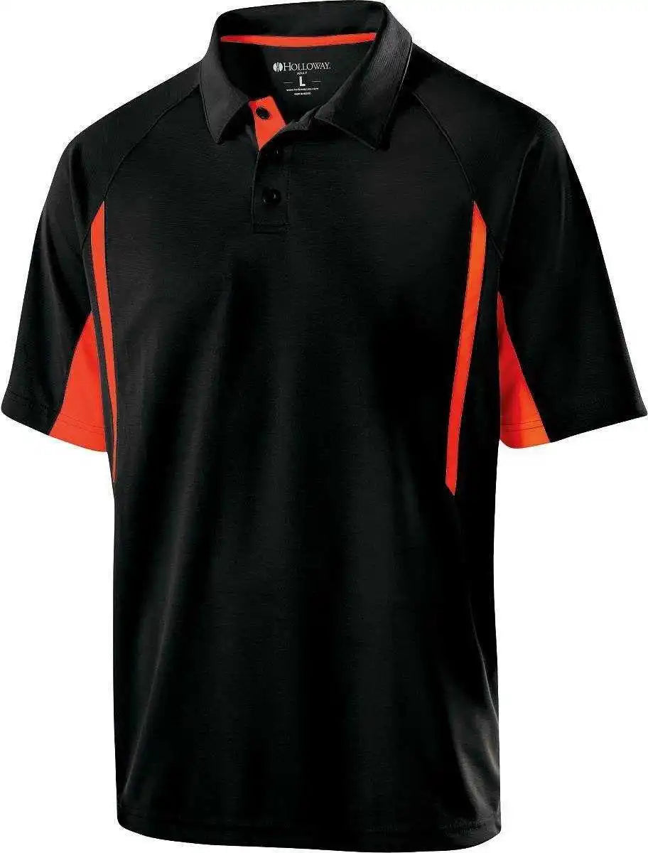Holloway 222530 Avenger Polo Short Sleeve Black Orange
