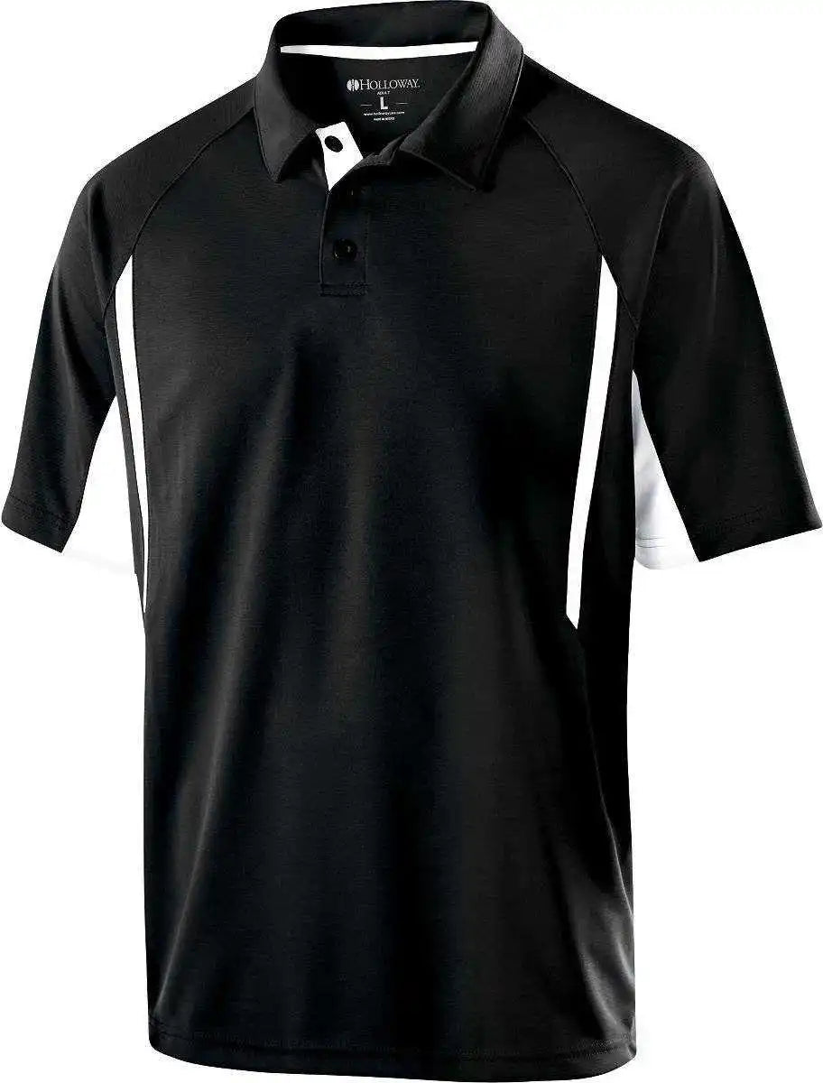 Holloway 222530 Avenger Polo Short Sleeve Black White
