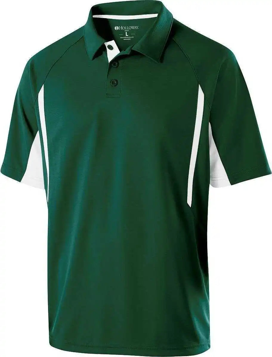 Holloway 222530 Avenger Polo Short Sleeve Forest White
