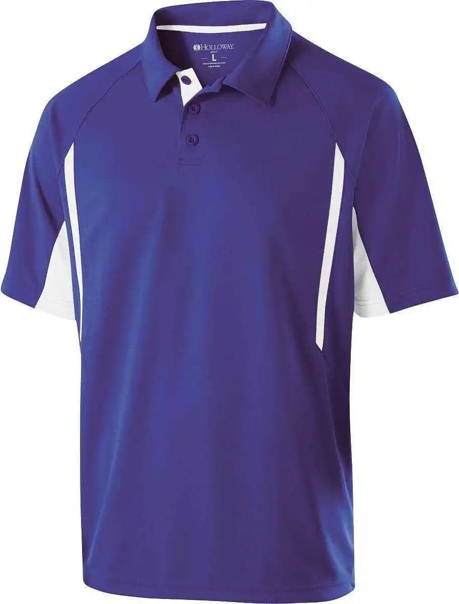 Holloway 222530 Avenger Polo Short Sleeve Purple White