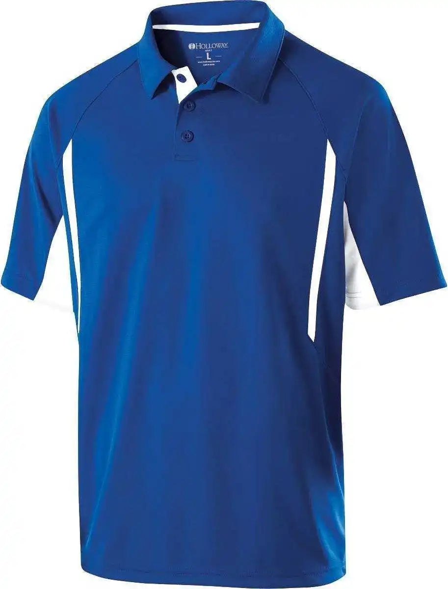 Holloway 222530 Avenger Polo Short Sleeve - Royal White