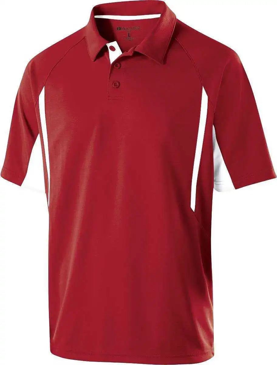 Holloway 222530 Avenger Polo Short Sleeve Scarlet White
