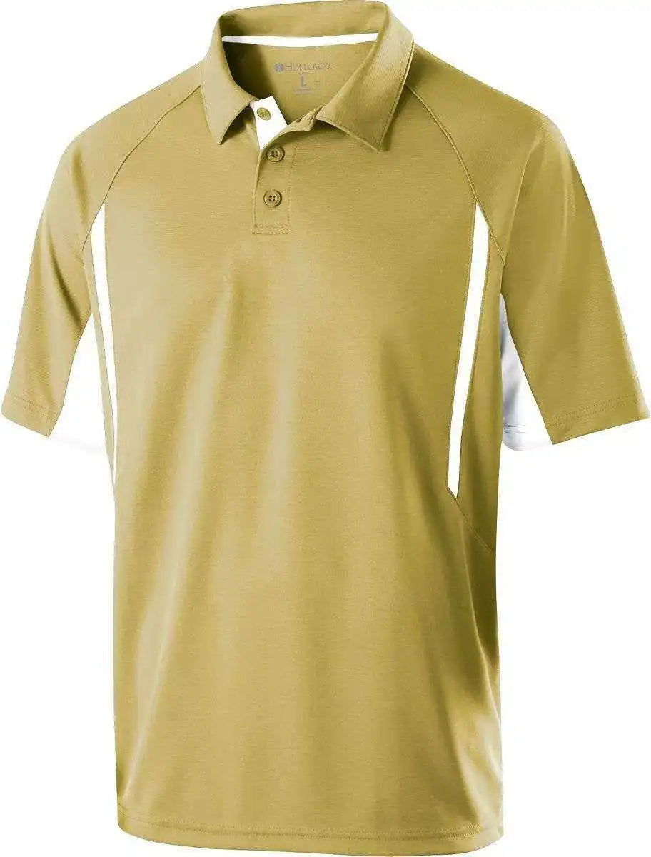 Holloway 222530 Avenger Polo Short Sleeve Vegas Gold White