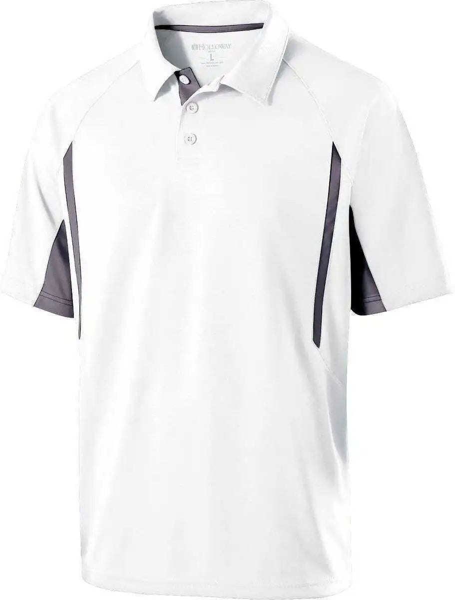 Holloway 222530 Avenger Polo Short Sleeve - White Graphite
