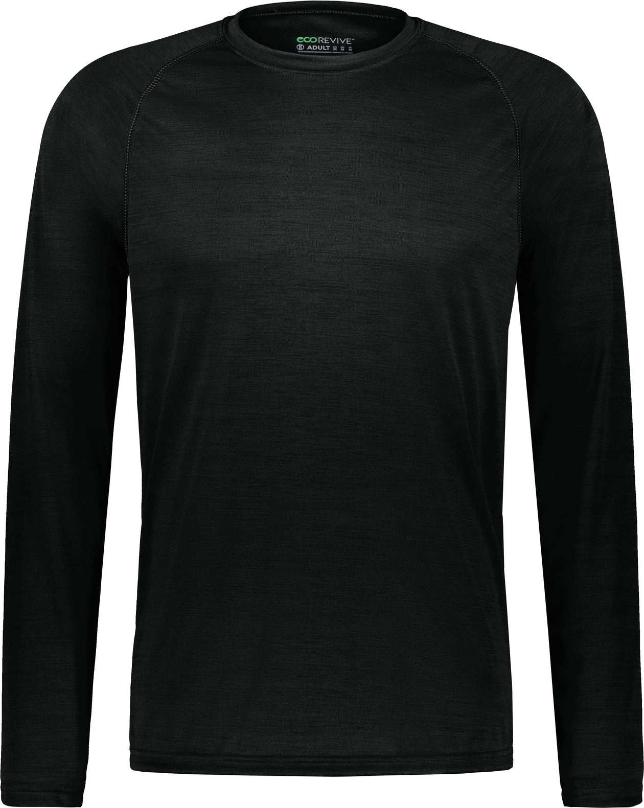 Holloway 222559 All-pro L/s Tee - Black Heather - Adult s