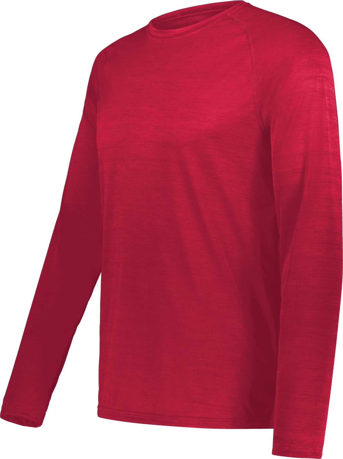 Holloway 222559 All-pro L/s Tee - Scarlet Heather - Red / Adult s