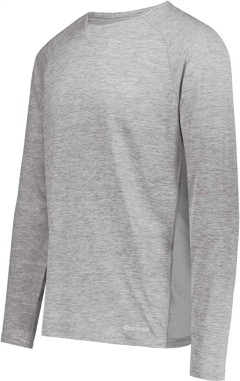 Holloway 222570 Electrify Coolcore Long Sleeve T-shirt - Athletic Gray Heather