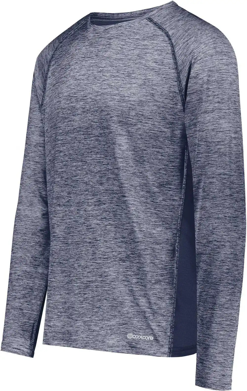 Holloway 222570 Electrify Coolcore Long Sleeve T-shirt - Navy Heather