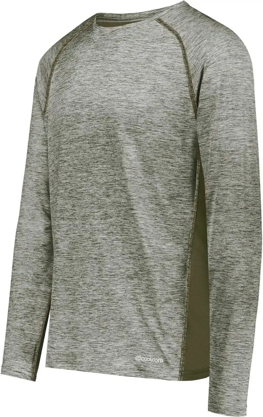 Holloway 222570 Electrify Coolcore Long Sleeve T-shirt - Olive Heather