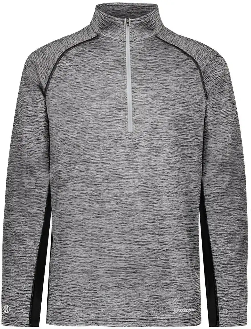 Holloway 222574 Electrify Coolcore Quarter-zip Pullover - Black Heather