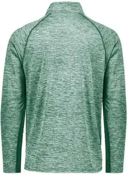 Holloway 222574 Electrify Coolcore Quarter-zip Pullover - Dark Green Heather