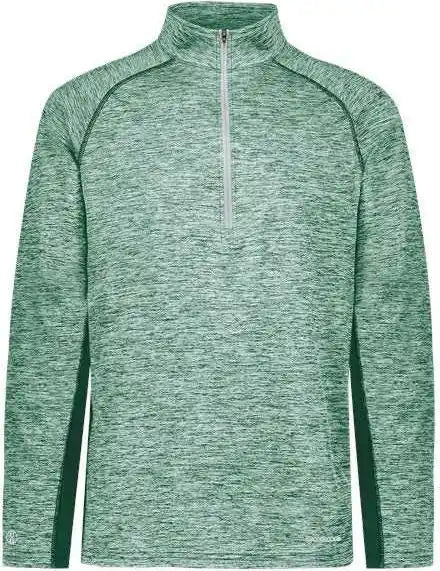 Holloway 222574 Electrify Coolcore Quarter-zip Pullover - Dark Green Heather
