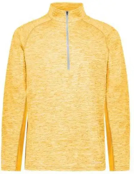 Holloway 222574 Electrify Coolcore Quarter-zip Pullover - Gold Heather