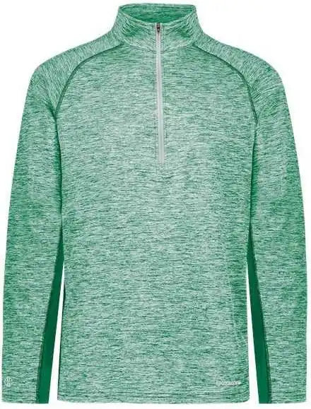 Holloway 222574 Electrify Coolcore Quarter-zip Pullover - Kelly Heather