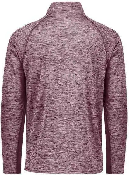 Holloway 222574 Electrify Coolcore Quarter Zip Pullover Maroon Heather