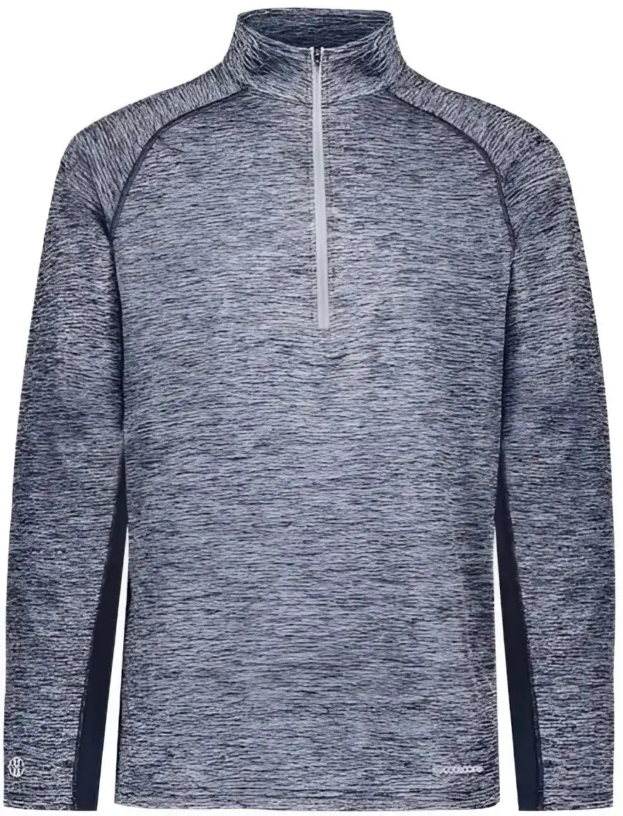Holloway 222574 Electrify Coolcore Quarter-zip Pullover - Navy Heather