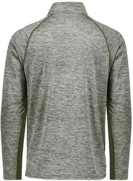Holloway 222574 Electrify Coolcore Quarter-zip Pullover - Olive Heather