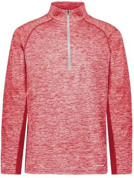 Holloway 222574 Electrify Coolcore Quarter-zip Pullover - Scarlet Heather