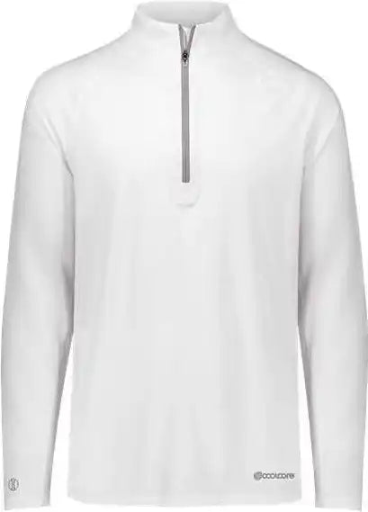Holloway 222574 Electrify Coolcore Quarter-zip Pullover - White