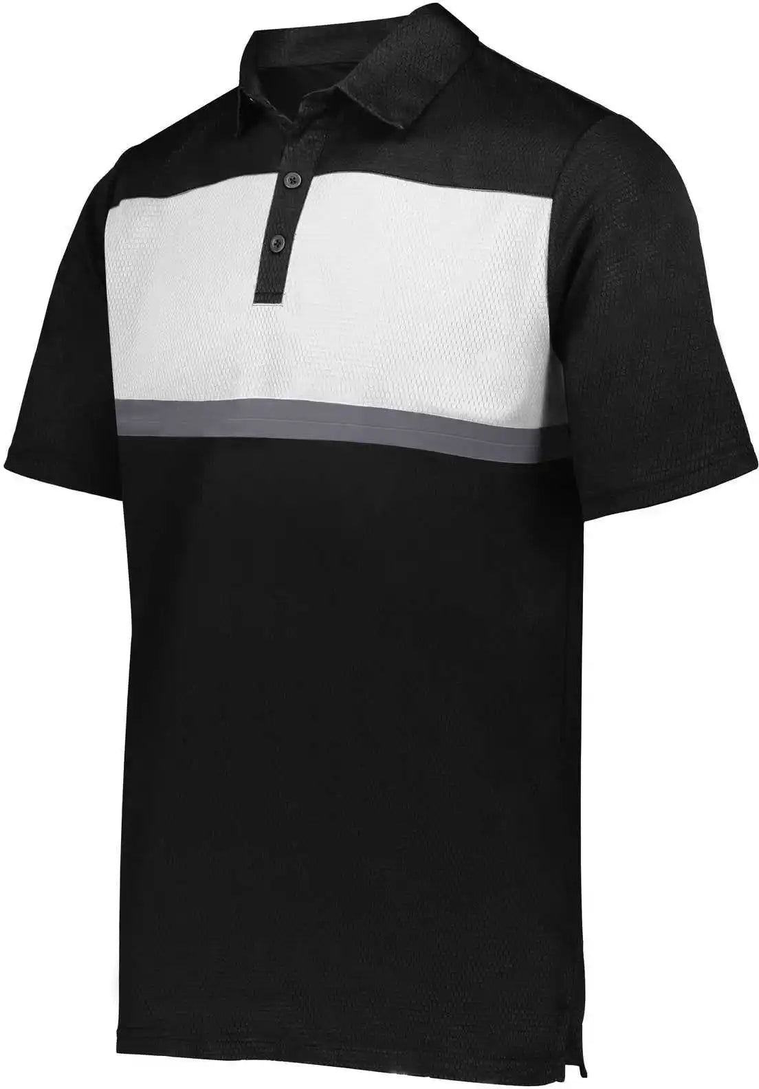 Holloway 222576 Prism Bold Polo Black White