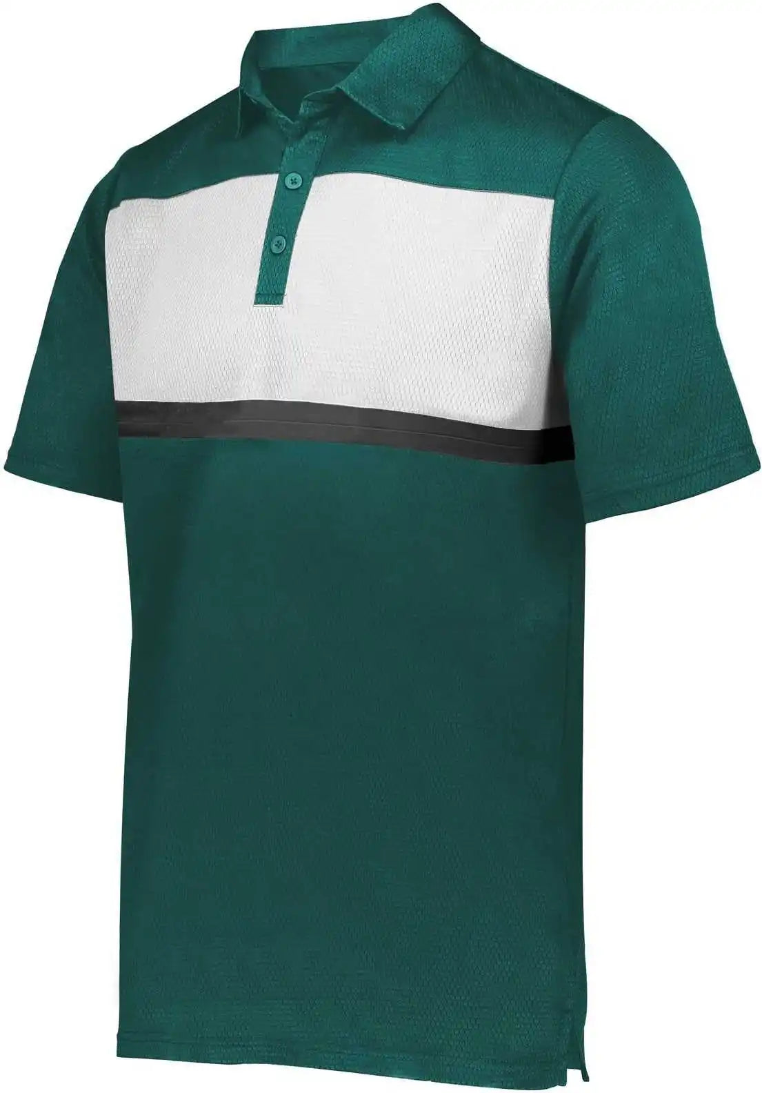 Holloway 222576 Prism Bold Polo Dark Green White