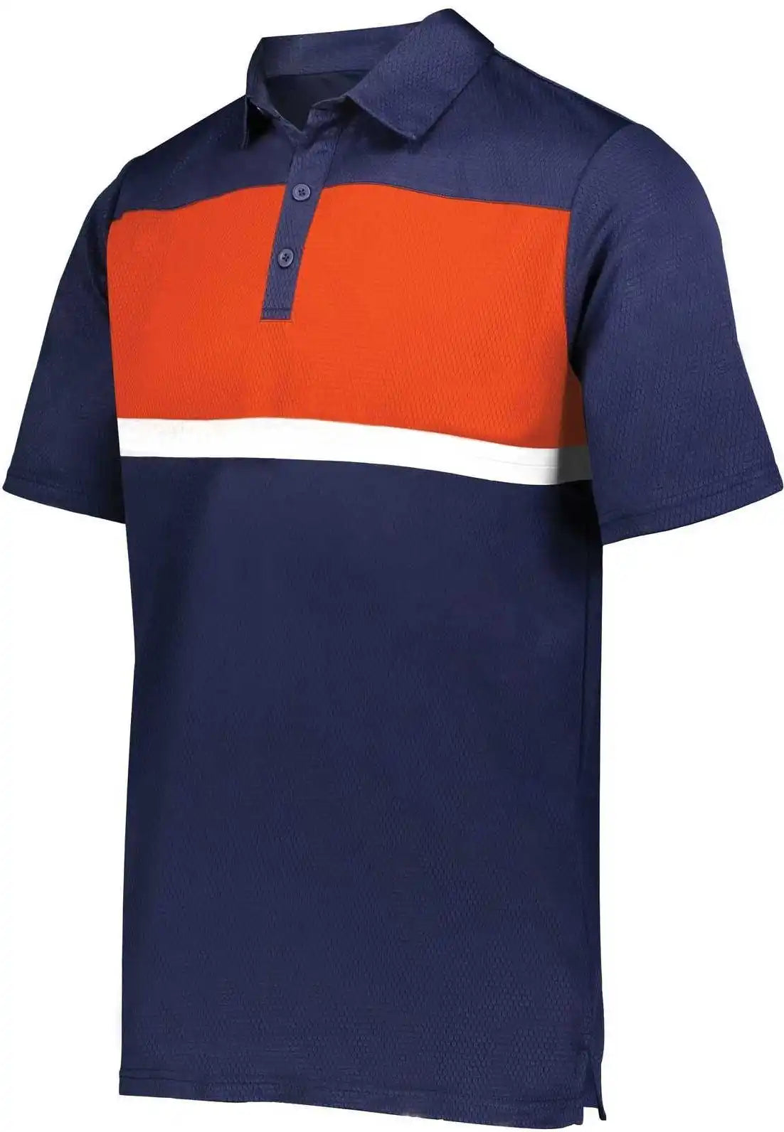 Holloway 222576 Prism Bold Polo Navy Orange