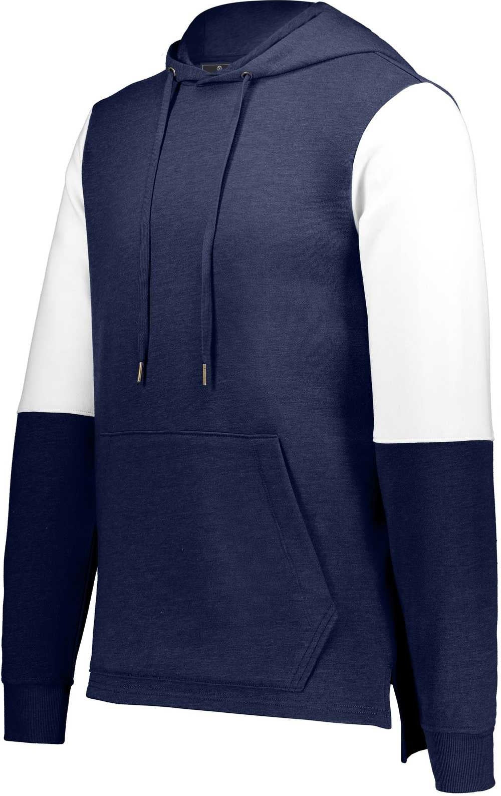 Holloway 222581 Ivy League Team Hoodie - Navy Heather White