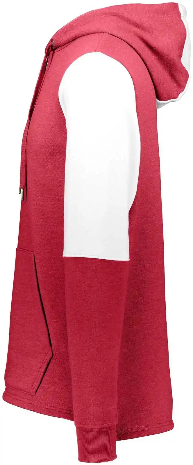 Holloway 222581 Ivy League Team Hoodie - Scarlet Heather White