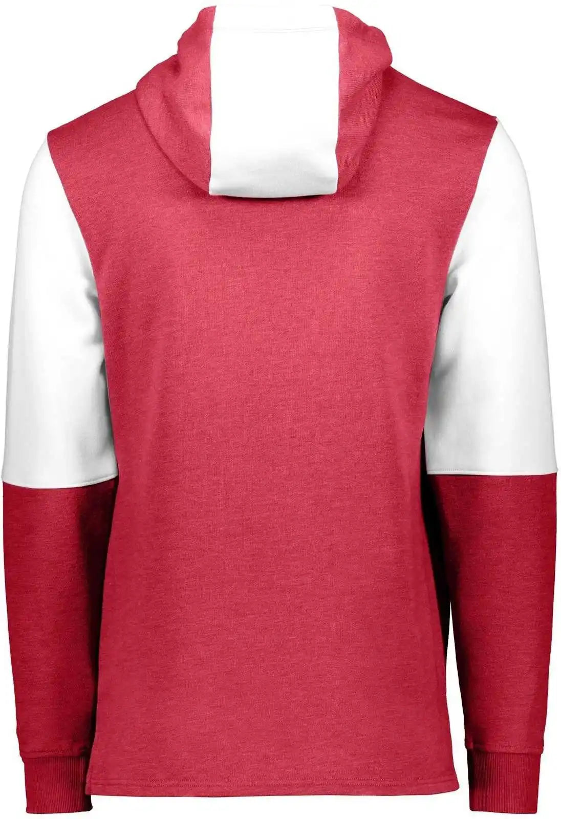 Holloway 222581 Ivy League Team Hoodie - Scarlet Heather White