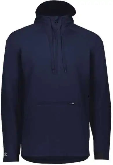 Holloway 222584 Limitless Quarter-zip Hooded Pullover - Navy