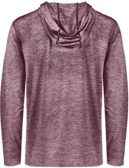 Holloway 222589 Electrify Coolcore Hooded Pullover Maroon Heather