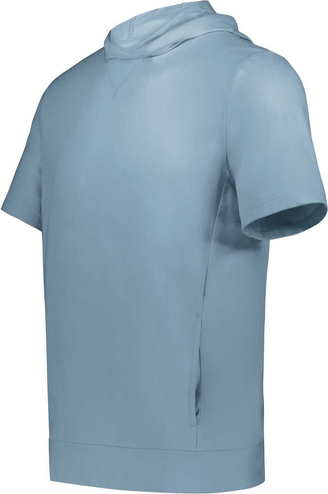 Holloway 222605 Youth Ventura Soft Knit Short Sleeve Hoodie - Storm