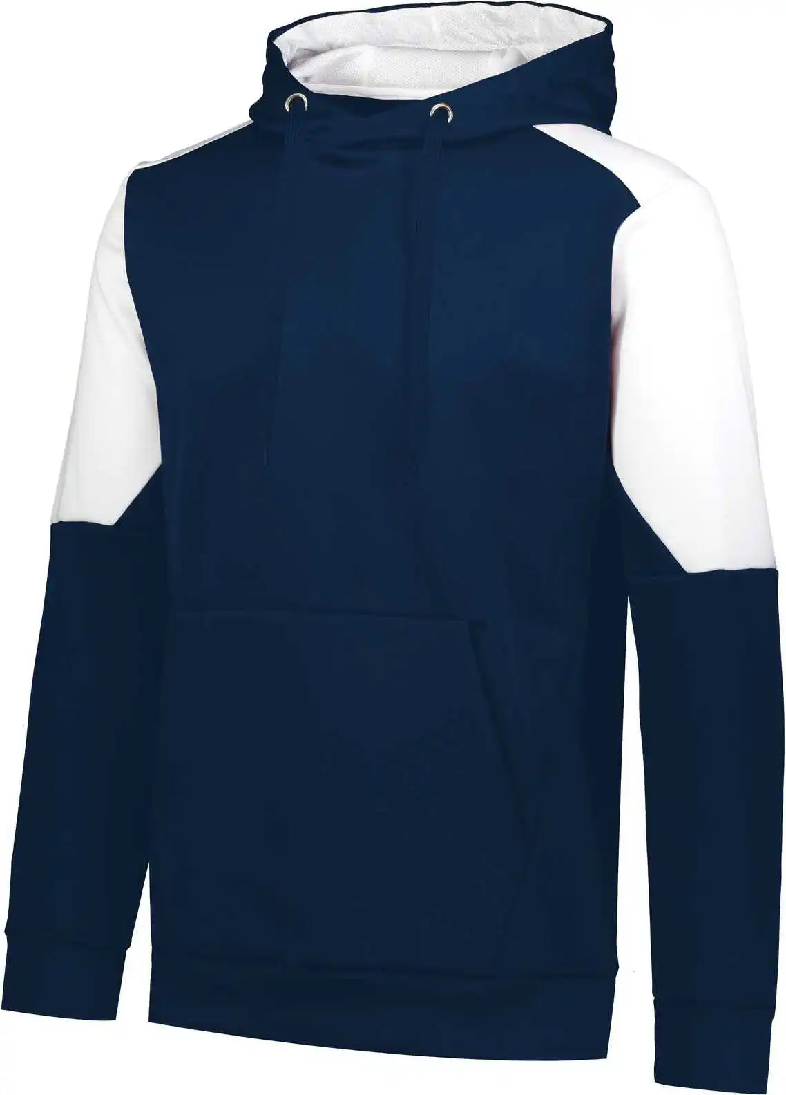 Holloway 222640 Youth Blue Chip Hoodie - Navy White