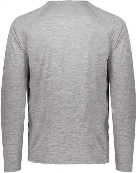 Holloway 222670 Youth Electrify Coolcore Long Sleeve T-shirt - Athletic Gray Heather