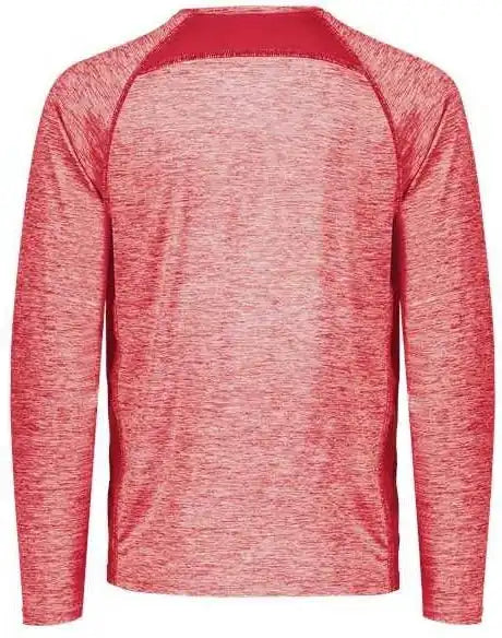 Holloway 222670 Youth Electrify Coolcore Long Sleeve T-shirt - Scarlet Heather
