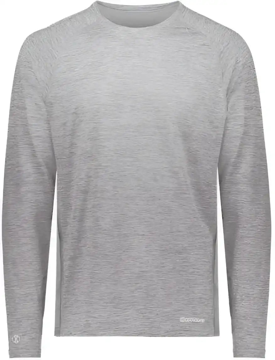 Holloway 222670 Youth Electrify Coolcore Long Sleeve T-shirt - Athletic Gray Heather