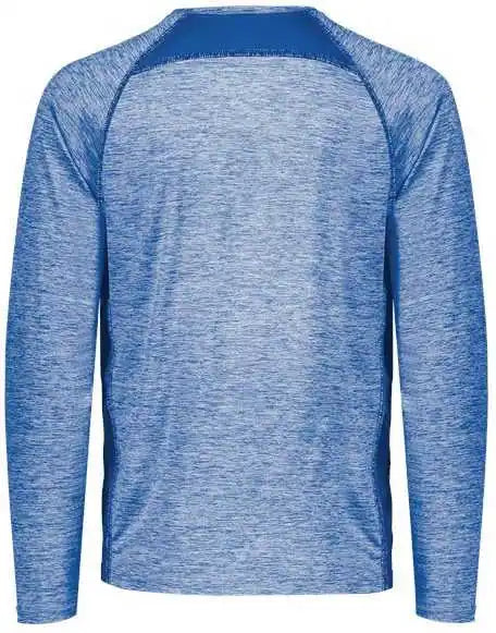 Holloway 222670 Youth Electrify Coolcore Long Sleeve T-shirt - Royal Heather