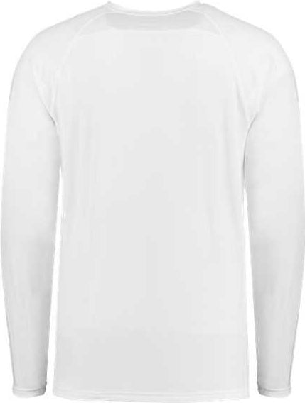 Holloway 222670 Youth Electrify Coolcore Long Sleeve T-shirt - White